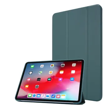 Tok iPad 11Pro Esetben 2020 2021 Tri-fold PU Bőr Smart Puha Szilikon tok iPad Pro 11 2021 tok Alapvetően+Toll