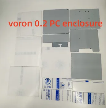 TURUI VORON 0.2 V0.2 burkolat PC anyag Doboz Tophat valamint a panel teljes készlet felső