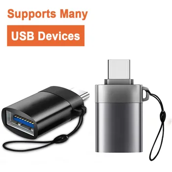 USB 3.1 C Típusú Férfi-USB 3.0 Női Adatok OTG Átalakító Adapter USB-C Típusú Adapter Szuper Telefon Tartozékok