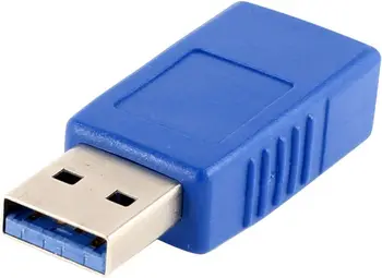 USB3.0 Egy Férfi-Nő Egyenes Hosszabbító Adapter Csatlakozó, Kék