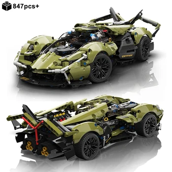 Város Műszaki együttműködési megállapodás Lamborghinied Super Speed Sport Autó építőkövei Modell Verseny Jármű Össze Tégla Játékok, Ajándékok Fiúknak
