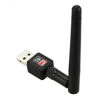 WiFi Adapter Vezeték nélküli USB Adapter 5.8 GHz/2,4 GHz-es Dual Band 150Mbps USB Adapter 2dBi Külső Antennák Támogatja a Windows XP