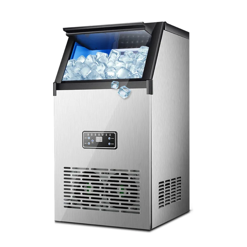 Forró eladó jég gép kereskedelmi 68 kg kocka jég gép kávézó / home