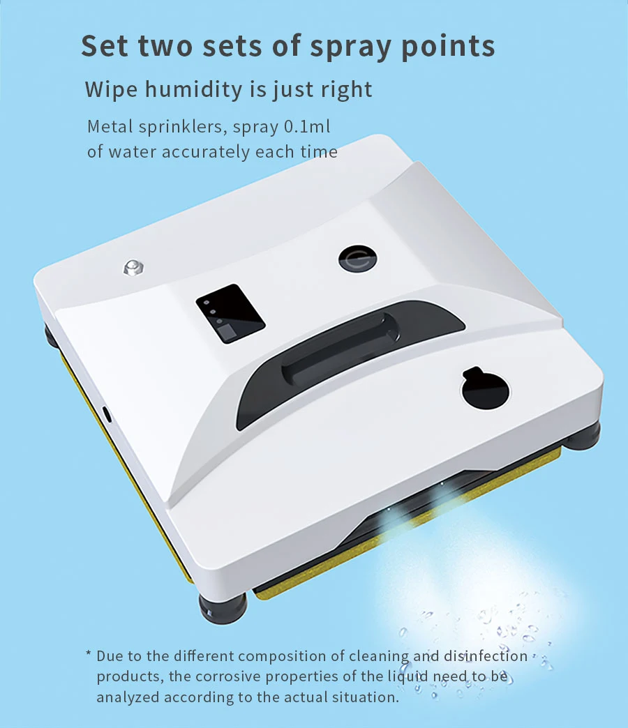 Ablak Tisztító Robot Ablakmosó Vízzel Permetező Automatikus Tisztítás A Háztartási Porszívózás Törlőruha