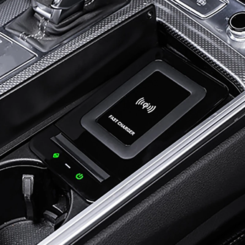 Autó vezeték nélküli töltés mobil telefon töltő 15w gyors töltő töltési pad panel Audi A6 C8 RS6 S6 A7 S7 RS7 2019-2022