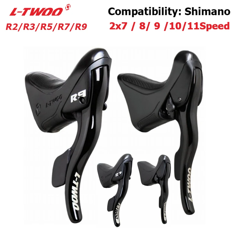 LTWOO RX 2X12/R9 2x11/R7 2x10/R5 2x9/R3 2x8/R2 2x7 gombra kattintva Sebesség Országúti Kerékpár Váltó Kar Fék Kerékpár Kompatibilis Shimano Váltó