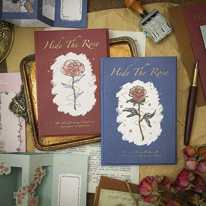 Rejtsd el A Rose Romantikus Memo Kártya Kreatív DIY Ajándék Kártyák Kis Herceg Iskola Irodája Aceessores 208*153mm