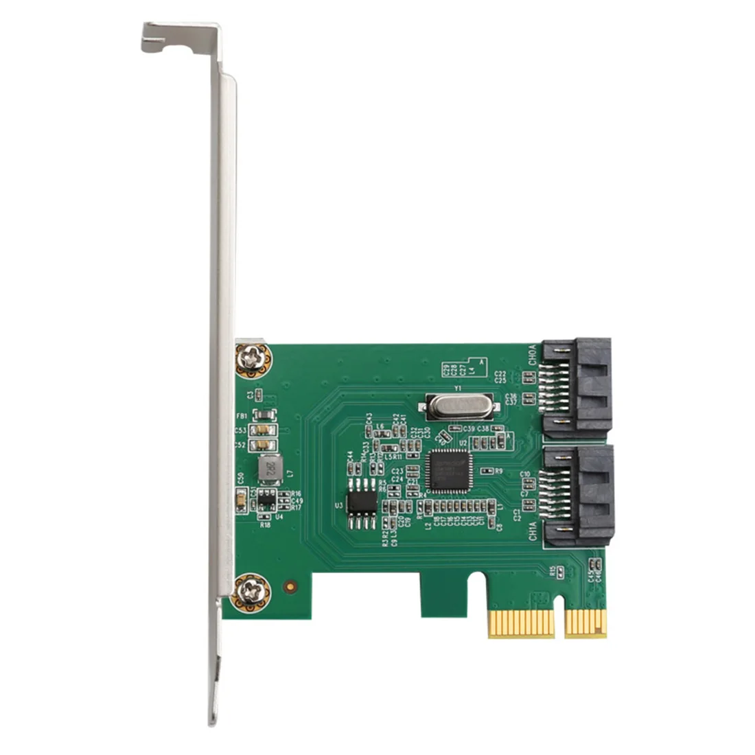 ASM1061 Chip PCIe 2.0 x1 2 Port SATA3.0 Riser Card SATA-III., PCI-E Adapter SATA3 6GBPS Bővítő Kártya Átalakító Kártya
