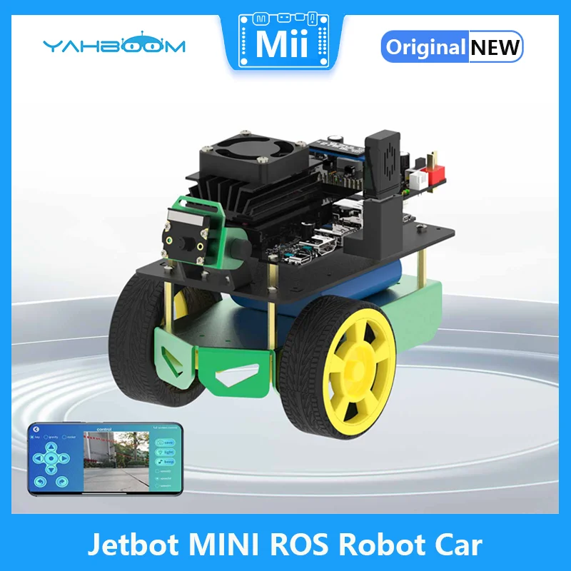 Jetbot MINI ROS AI Vizuális Robot Készlet Tartalmazza Elem Támogatás Kezelni APP Ellenőrzés Alapján Jetson Nano 4GB Fejlesztő Készlet