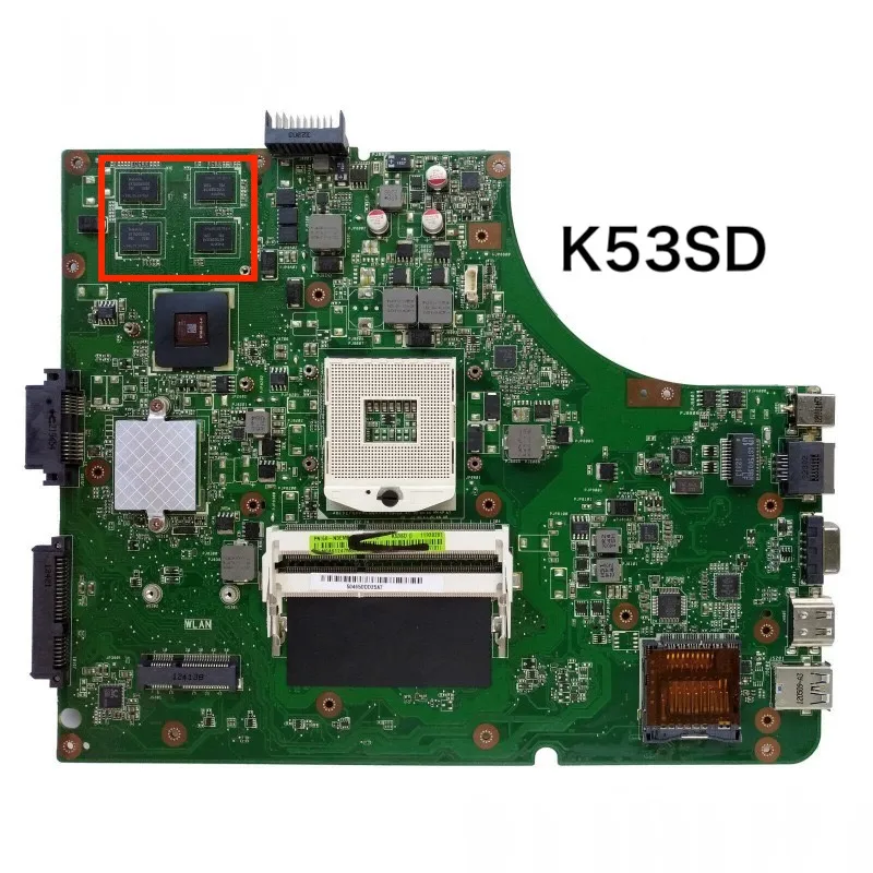 ASUS K53SV K53SJ K53SM K53SC K53S X53S A53S K53SD Alaplap GT540M GT610M Alaplapja 100% - Ban Tesztelt OK Teljes mértékben Munka, Ingyenes Szállítás