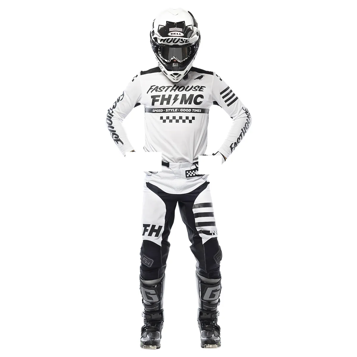 FXR Dobogón Fehér Moto MX Jersey-ben Meghatározott Dirt Bike Motoros Felszerelést Meghatározott ATV Motorkerékpár Combo Off Road Mez, Nadrág