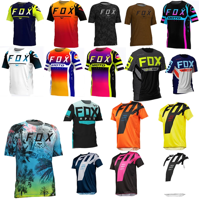 2023 Motocross Hegy Enduro Kerékpáros Ruházat Kerékpár Moto Lefelé póló Hpit Fox Nők, Férfiak, Kerékpáros Mez MTB Ing, BMX
