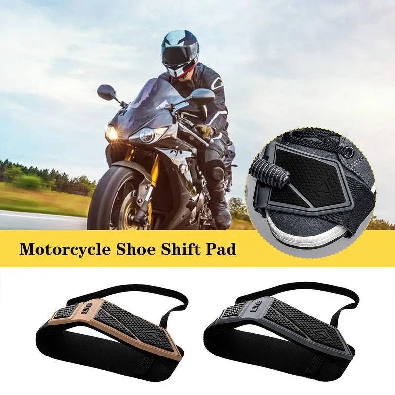 Motoros Cipő Protector Kerékpárok sebességváltási Fedezze Anti-semmiből Motoros Lábát Borító kopásálló Motorkerékpár Shift Pad Cipő Elem
