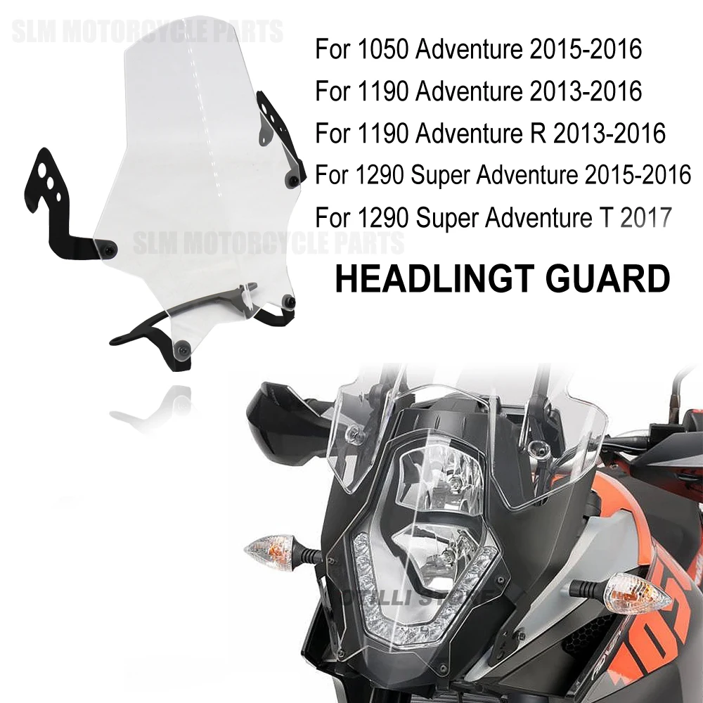 Az 1050 Kaland ADV 1190 Kaland/R 1290 Super Adventure/T Új Motorkerékpár CNC Akril Tiszta Fényszóró Védelem Őr Borító