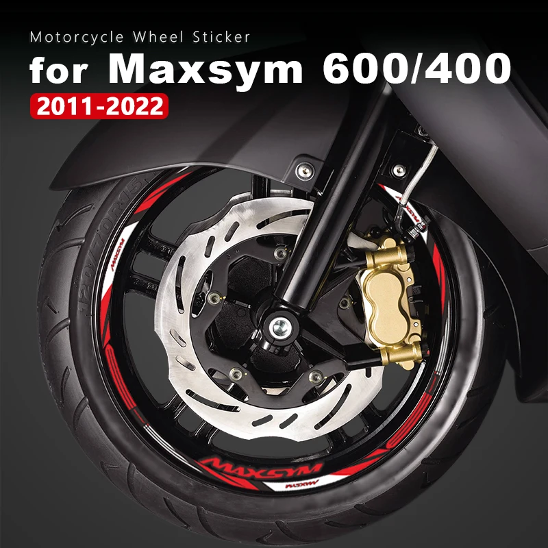 Motor Kerék Matrica Vízálló Felni Csík Maxsym 400i 2023 a SYM Maxsym 600 600i 400 2011-2022 2019 2020 2021 Tartozékok