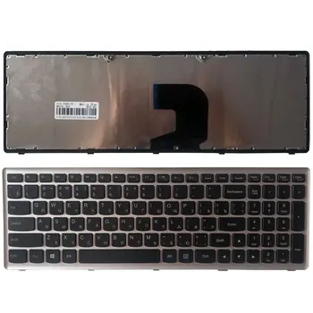 Új Lenovo Ideapad Z500 Z500A Z500 Z500G P500 Laptop orosz/RU Billentyűzet Ezüst Keret